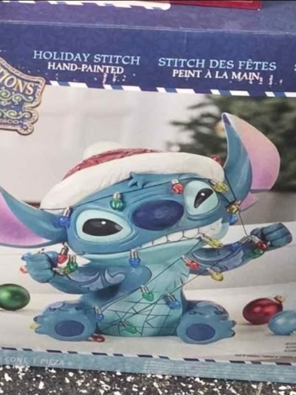 Disney Traditions Jim Shore Holiday Stitch Christmas Lights Large Statue LNIB